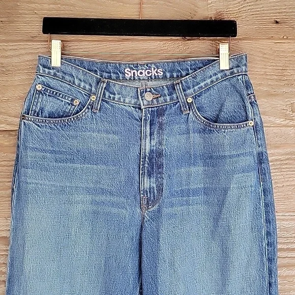 MOTHER Size 30 High Waist Double Stack Ankle Straight Jeans  display picture 1